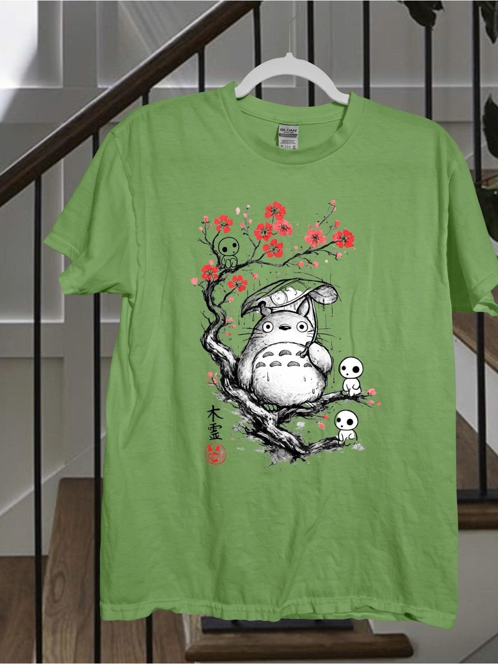 Totoro Cherry Blossom Graphic Tee